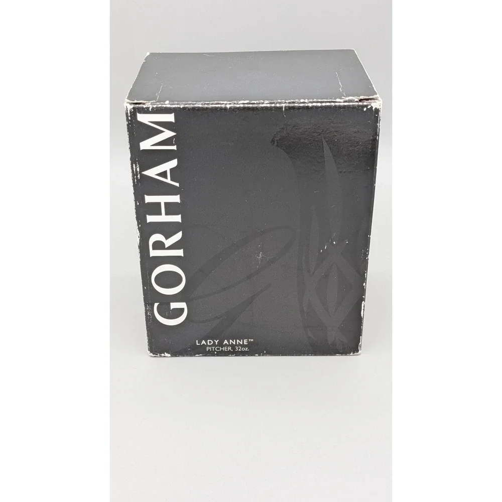 Crystal‎ Pitcher Gorham Lady Anne 32 Ounce Full Lead Made In Czech Republic